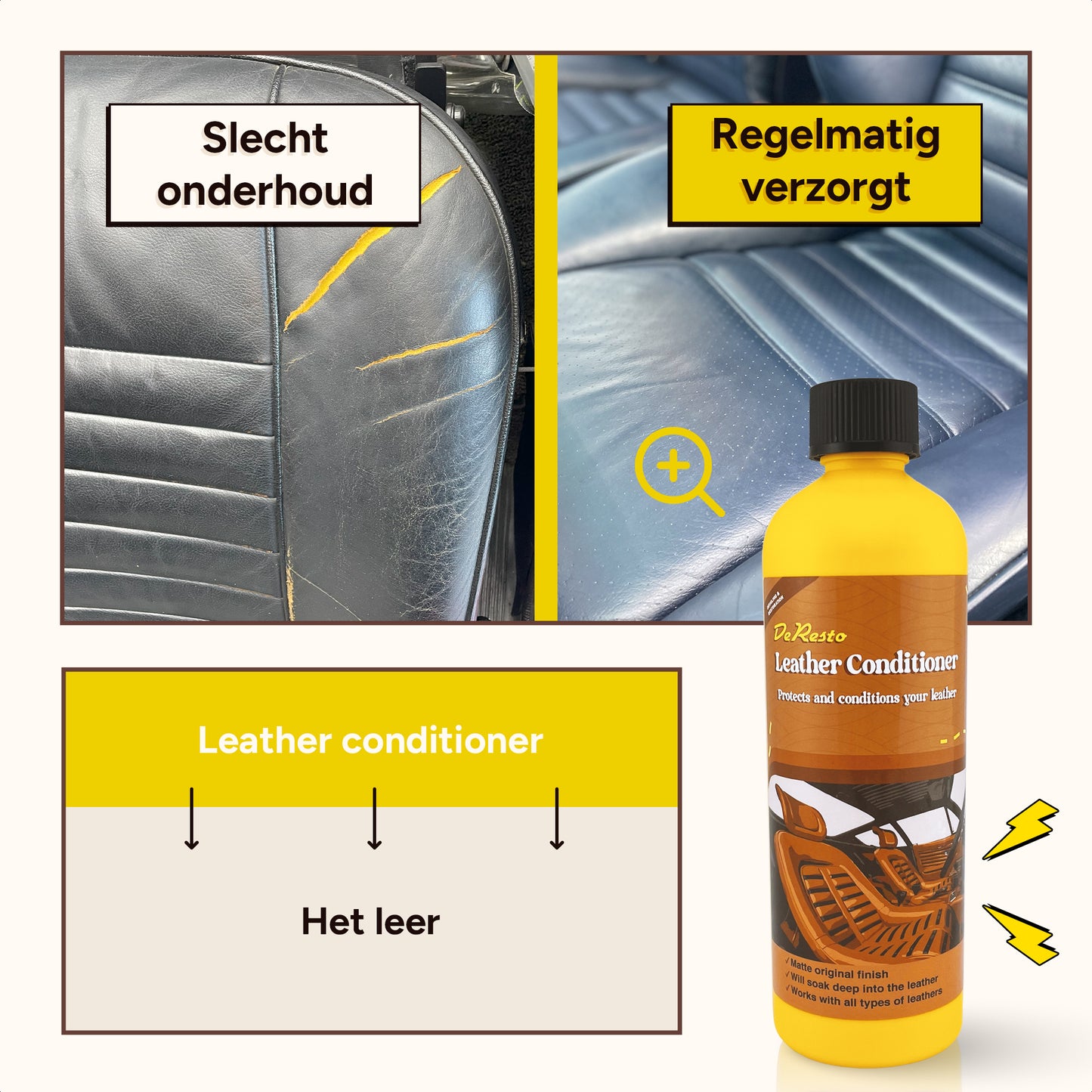 Leerconditioner | Diep doordringend | Niet glanzend