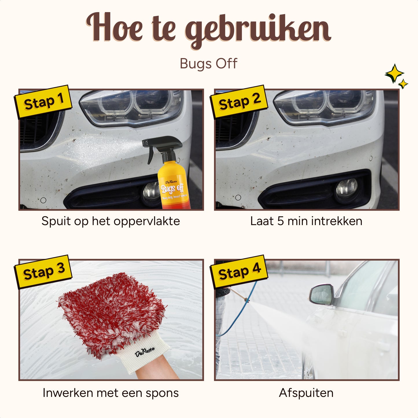 Bugs Off | Verwijdert insecten snel en eenvoudig.