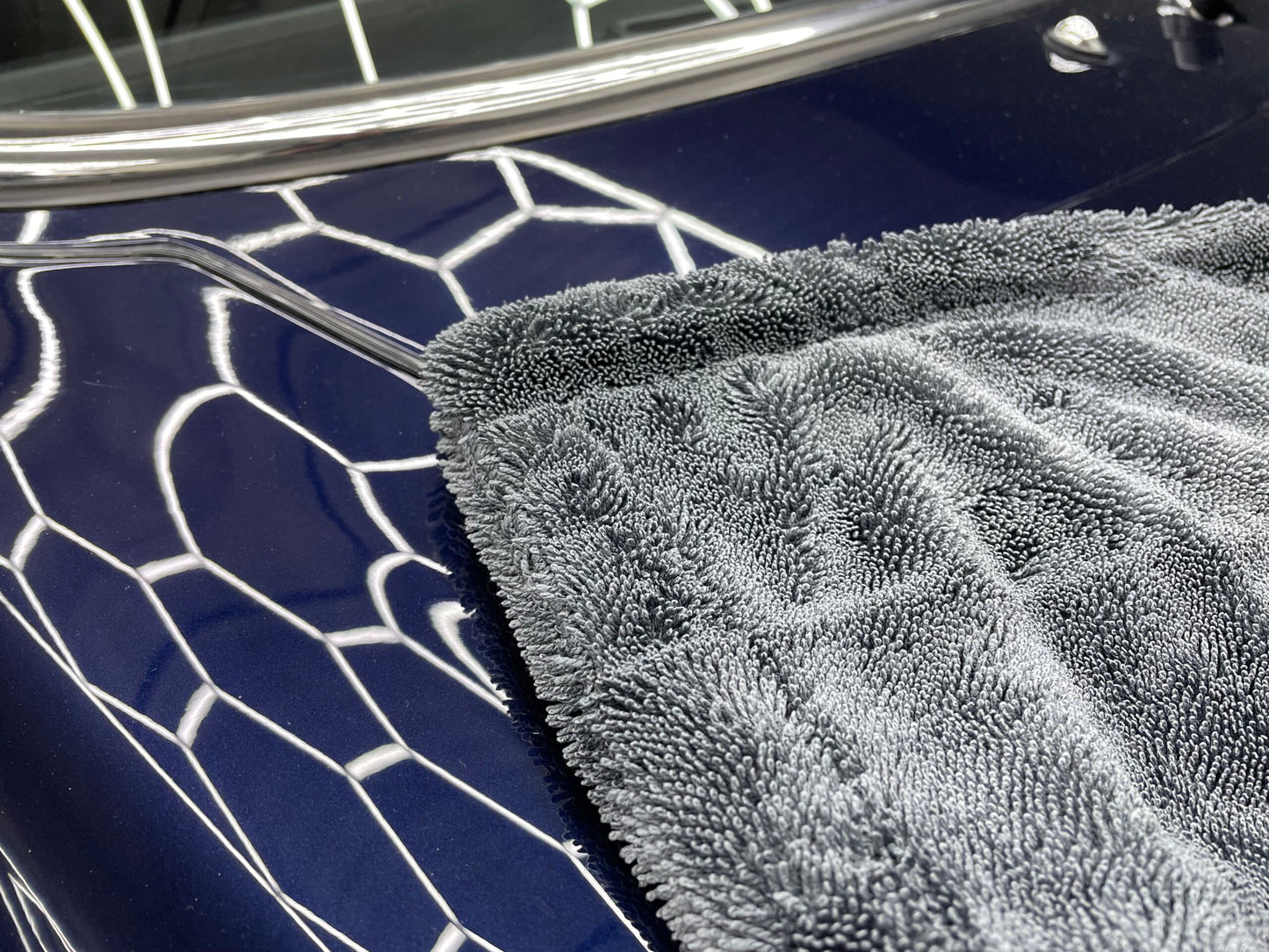 Ultra-absorberende microvezel drooghanddoek | Snelle, streepvrije droge auto