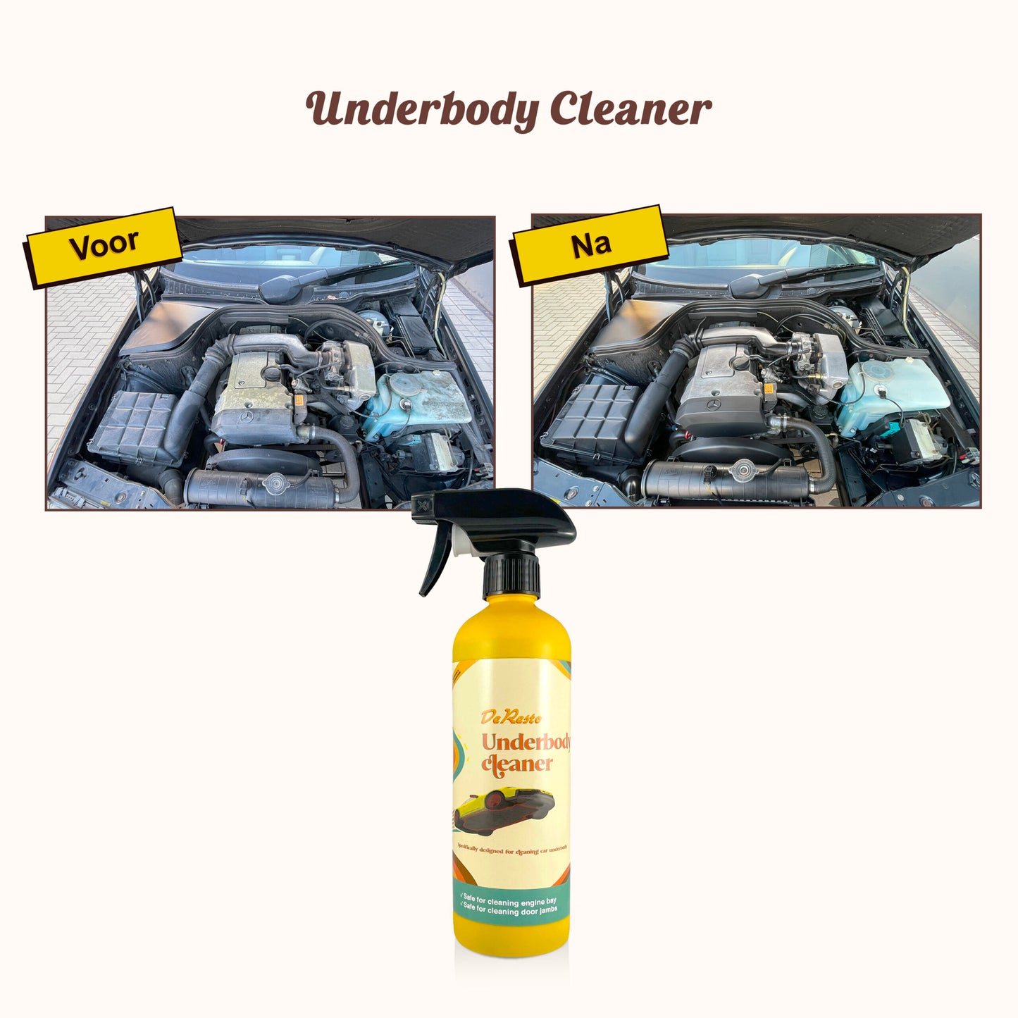 Bodem- en motorreiniger | reiniger speciaal voor onderkant, wielkasten en motor!