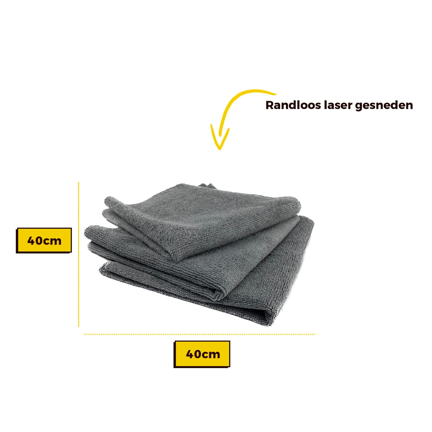 Premium detail doeken | Randloos | Velgen, motor, deurkanten | 3 stuks