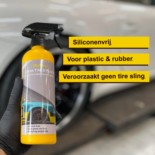 Dark Tire & Plastic | Siliconenvrij | Banden en kunststof glans