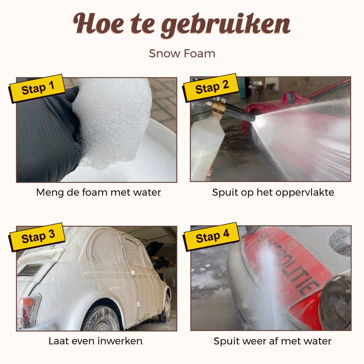 Snow Foam | Prewash | Dik schuim | Touchless Car Cleaning