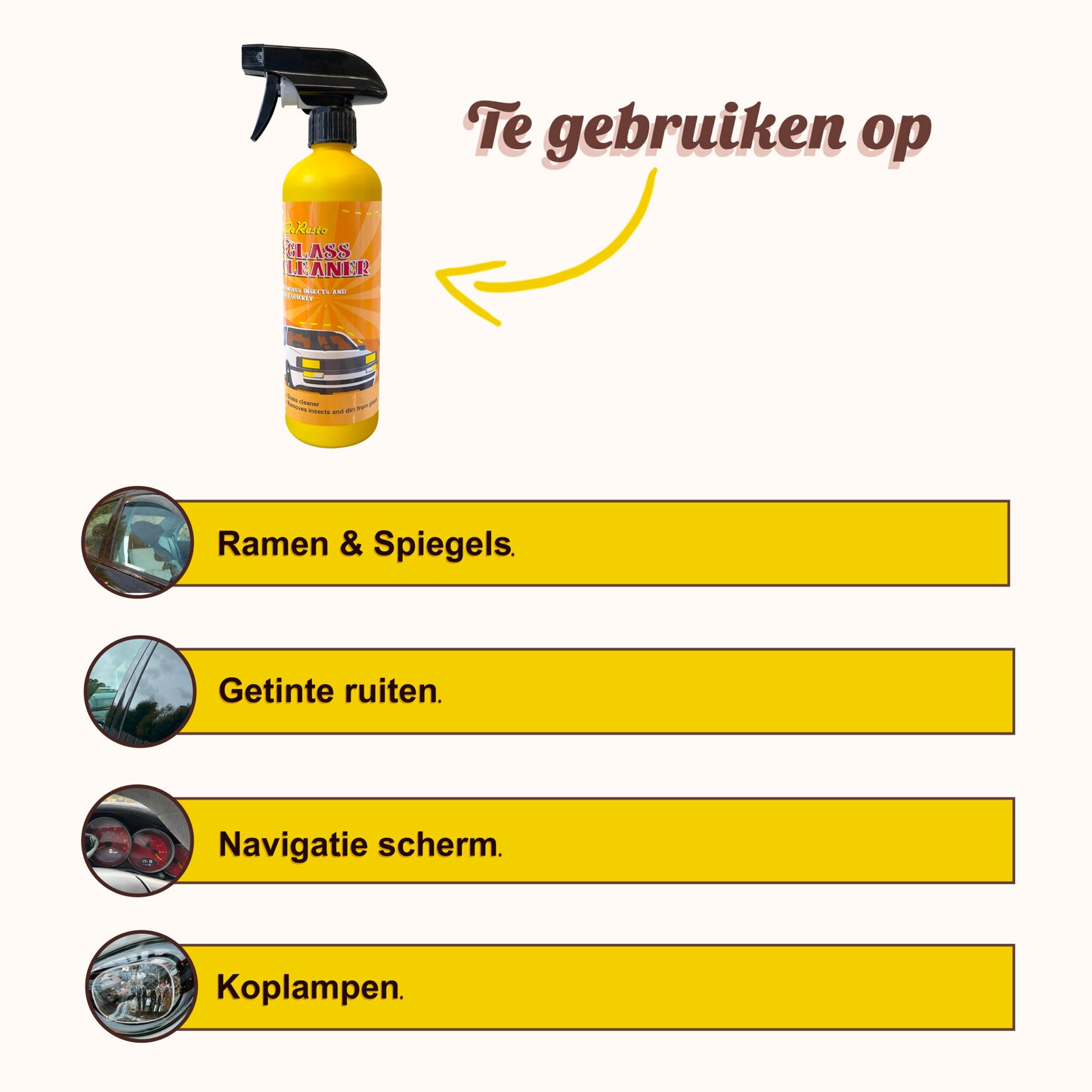 Glass Cleaner | Streeploos schoon & verwijderd insecten